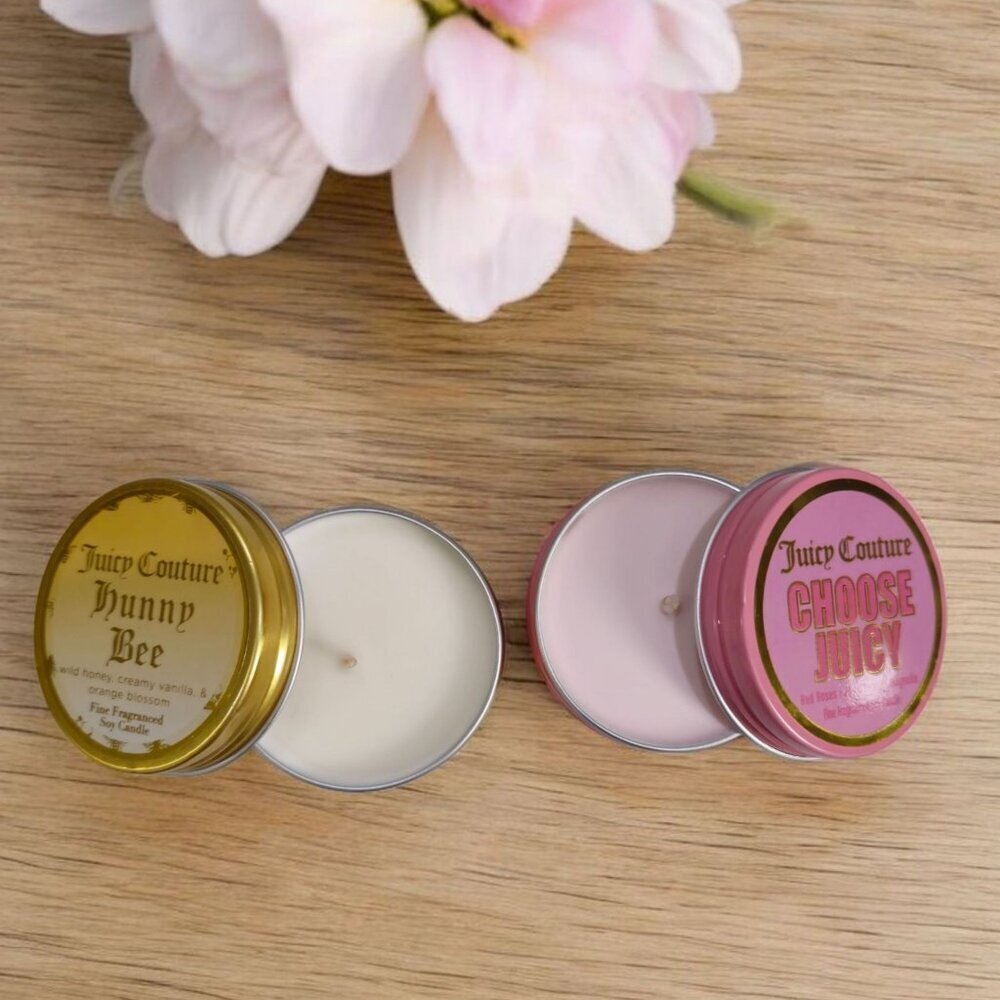 Juicy Couture ✦ Signature Print Wallet ✦ Pink & Gold Accents w/ Bonus Candles - Picture 4 of 13